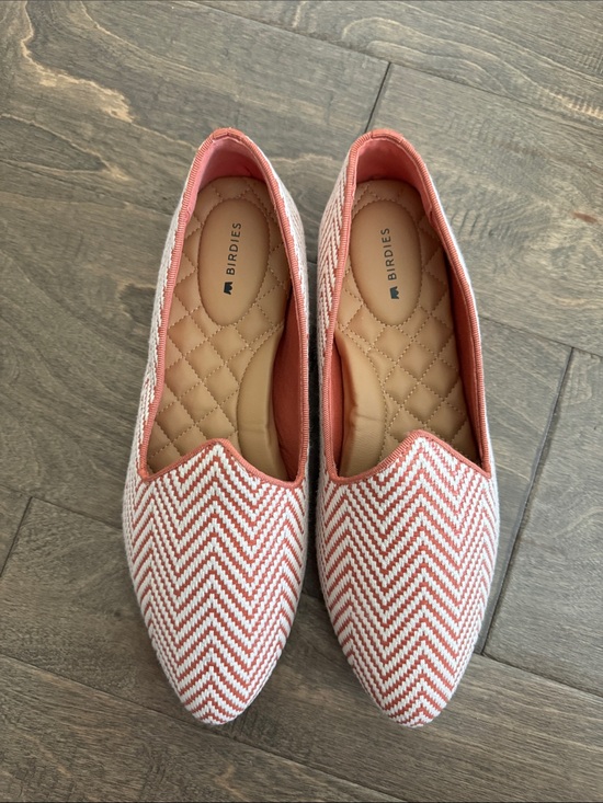 Birdies Shoes - Birdies The Heron Fiesta Salmon Slip On Flats Shoes Loafers Preppy Size 8 New